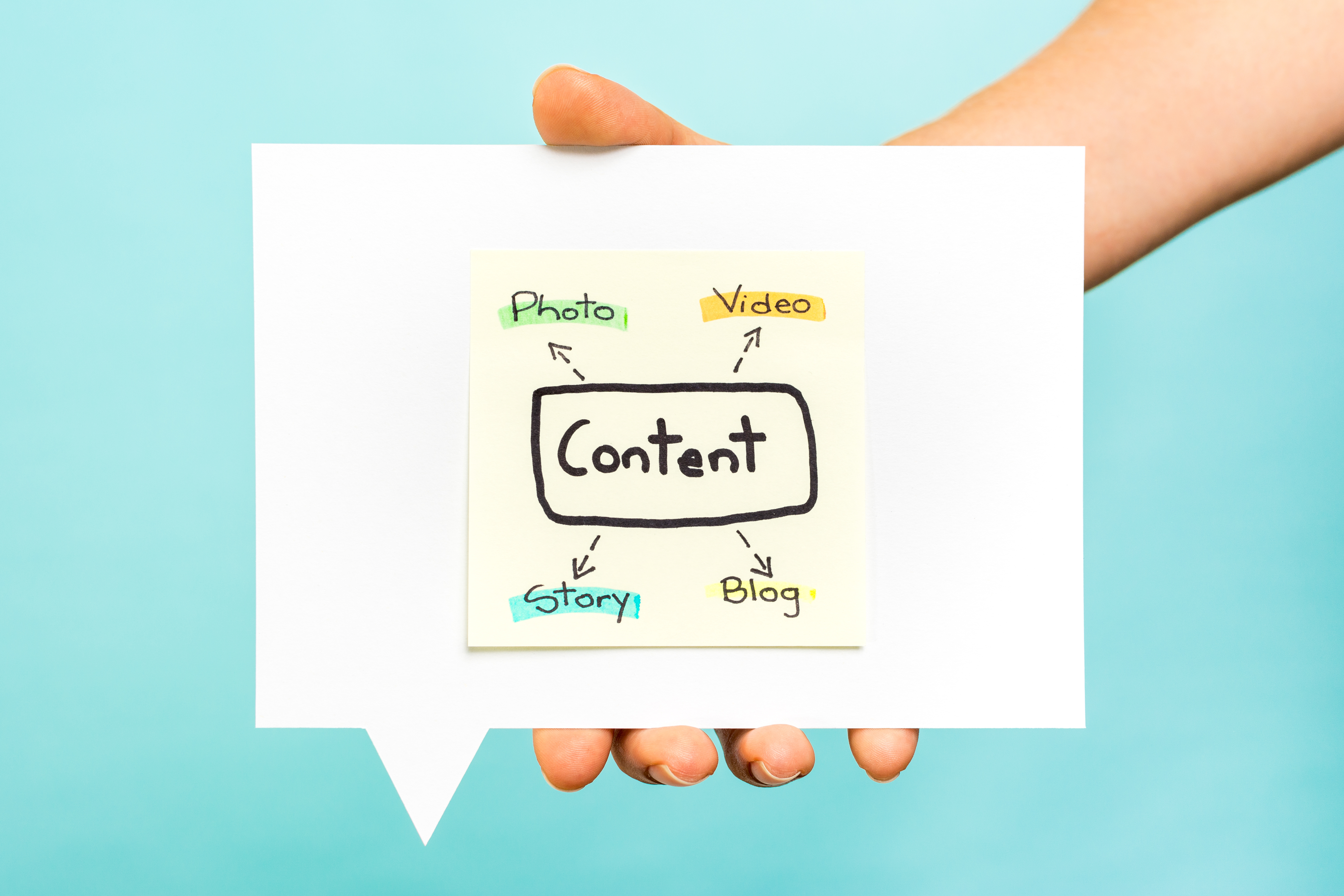 Content strategy online concept